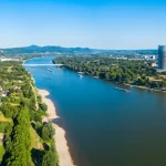 Bonn aerial panoramic view, Germany
