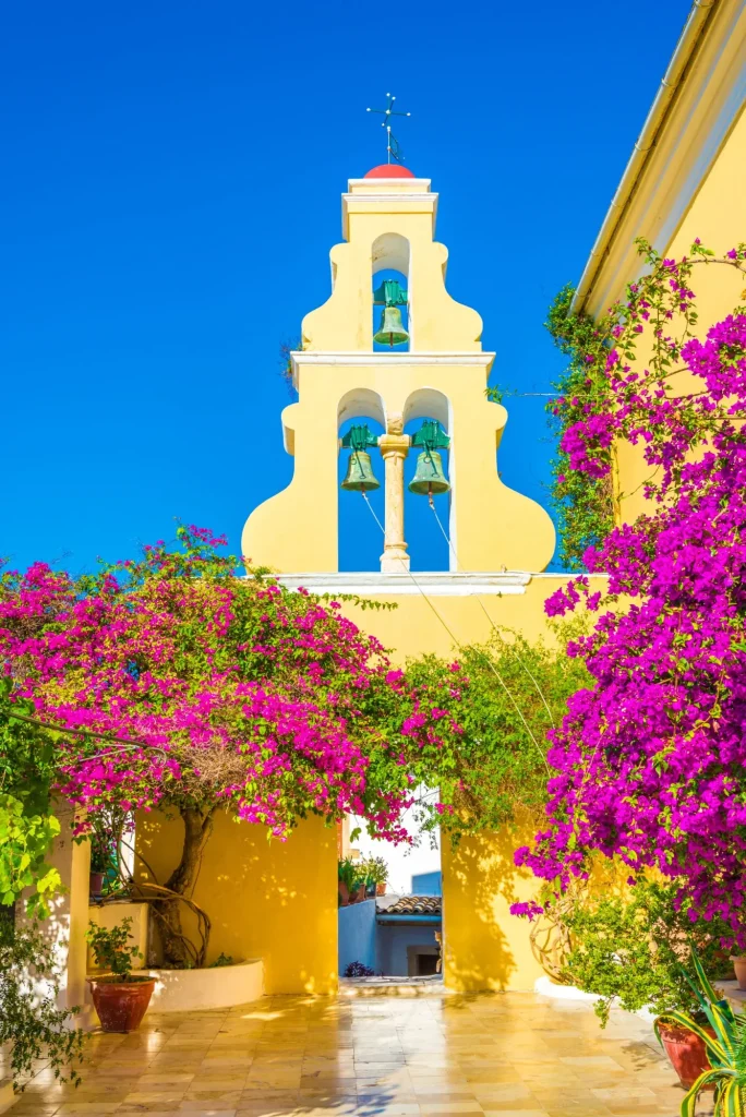 Theotokos-Kloster, Stadt Paleokastritsa, Insel Korfu, Griechenland