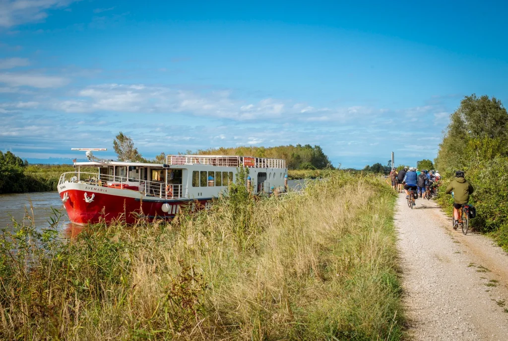 Percorso di navigazione ave maria tour in bicicletta in barca a