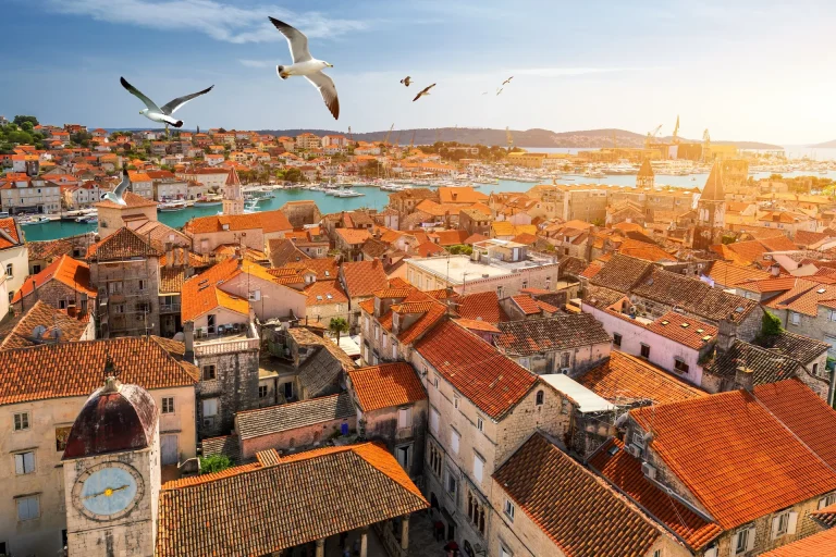 Antenna del centro storico di Trogir