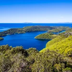Uitzicht vanaf uitkijkpunt Montokuc - Mljet, Kroatië
