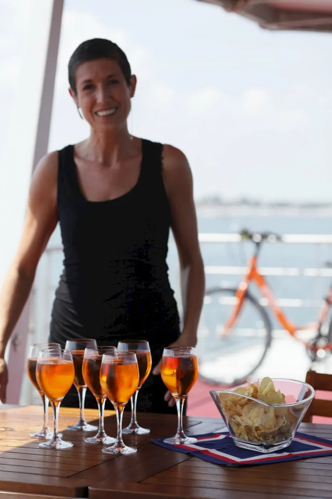 Wine bike ave maria bike boat tour to